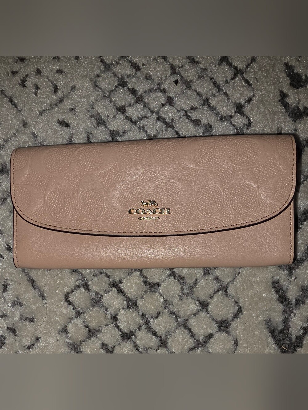 Coach Leather Wallet Light Pink NWT